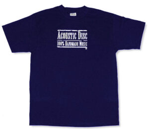 Navy Acoustic Disc logo Tee Shirt