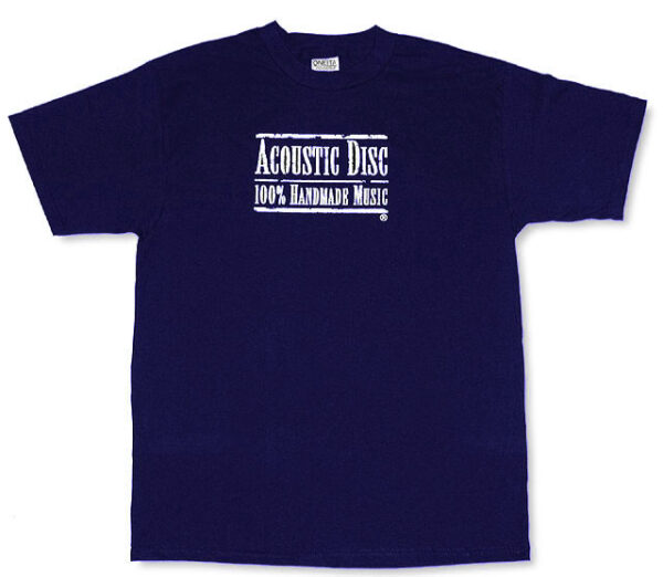 Navy Acoustic Disc logo Tee Shirt